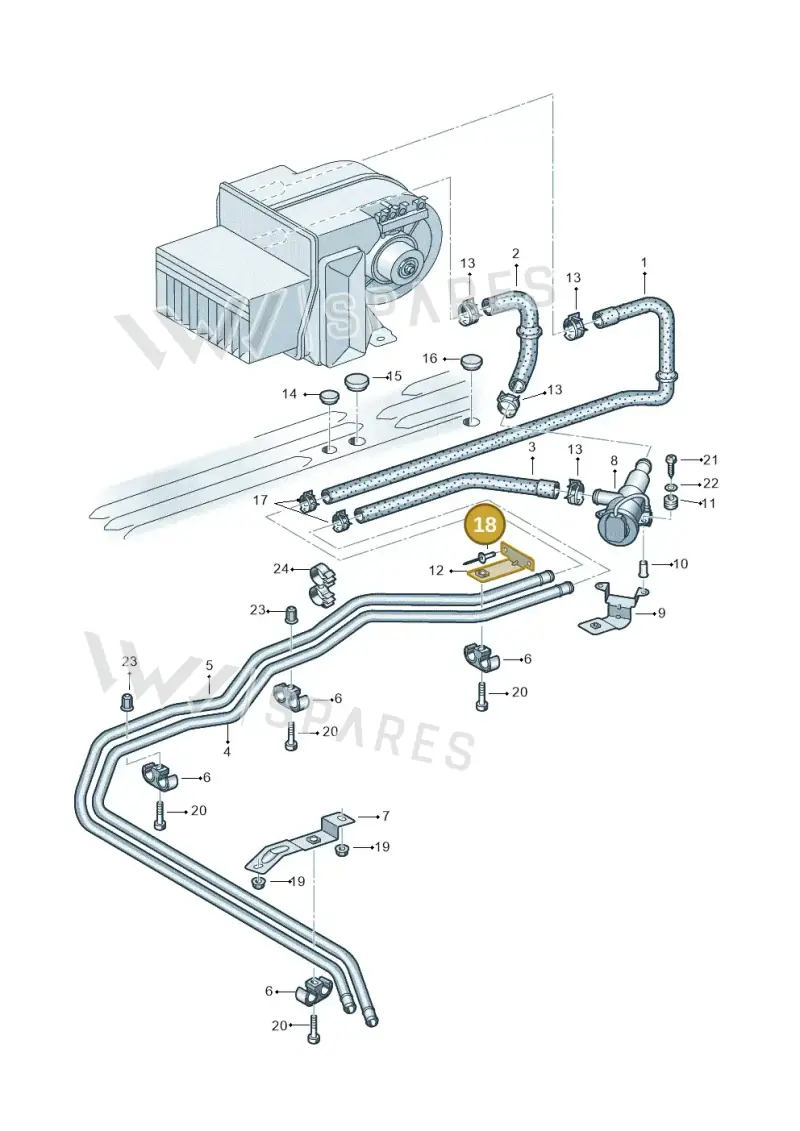 N90576301 — Volkswagen Single-cab transp. (2015-2019) diagram 411819750, position 18