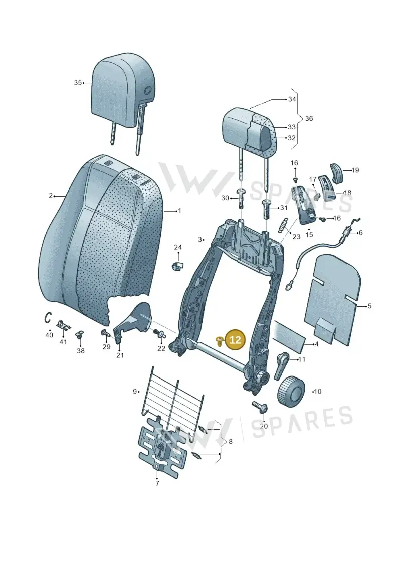 N90584101 — Volkswagen Golf 2.0 (2008-2011) diagram 649881500, position 12
