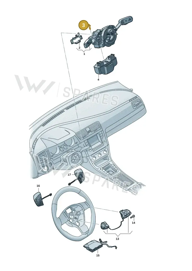 N90584505 — Volkswagen Multivan (2021-2025) diagram 7t0953500, position 3