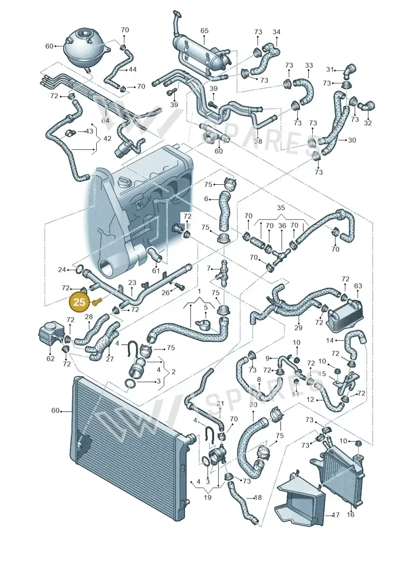 N90588201 — Volkswagen Passat/4Motion (2005-2007) diagram 420121500, position 25