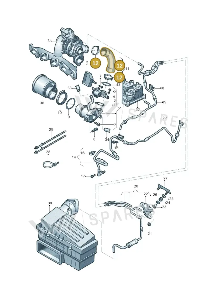 N90598701 — Volkswagen Beetle (2016-2019) diagram 801131450, position 12