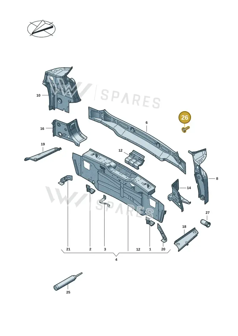 N90652602 — Volkswagen ID.7 Limousine Pro (2023-) diagram 14b813000, position 26