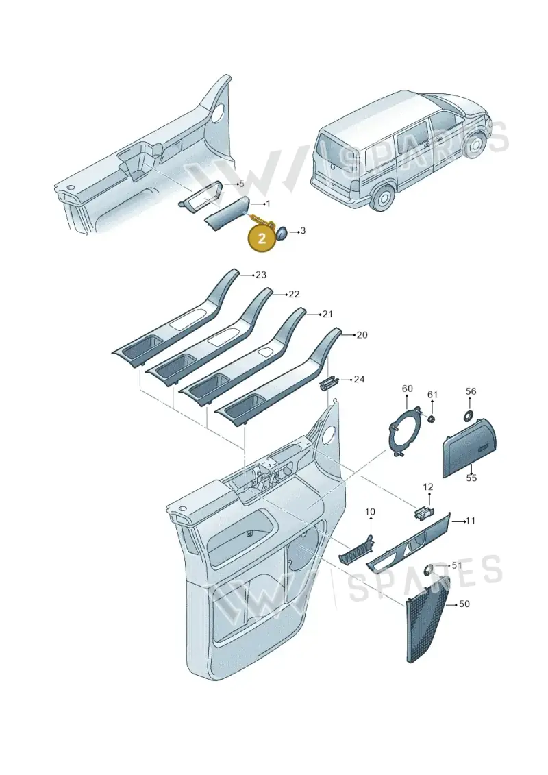 N90654402 — Volkswagen Transp. caravelle (2011-2015) diagram 410867400, position 2