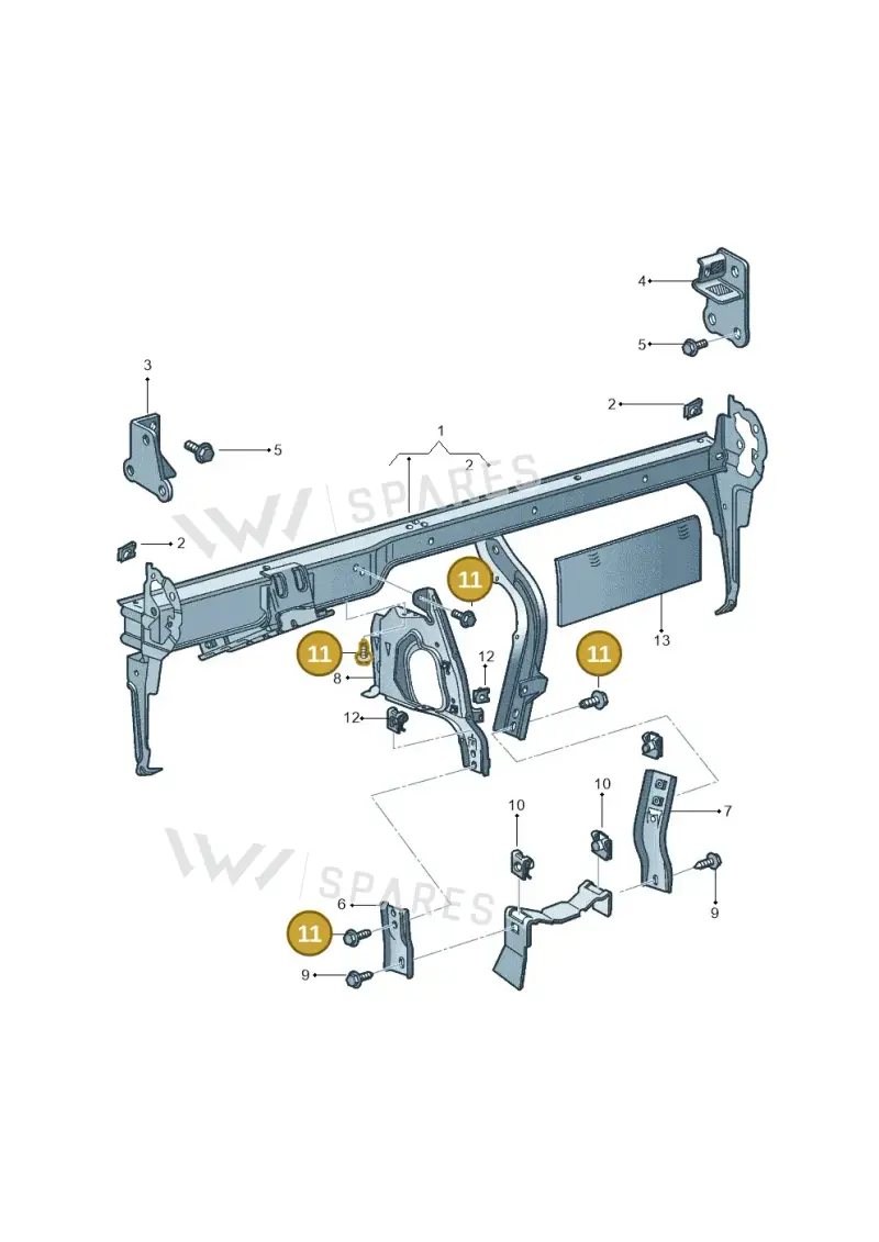 N90654602 — Volkswagen FOX                  M.05> (2005-) diagram 357857200, position 11