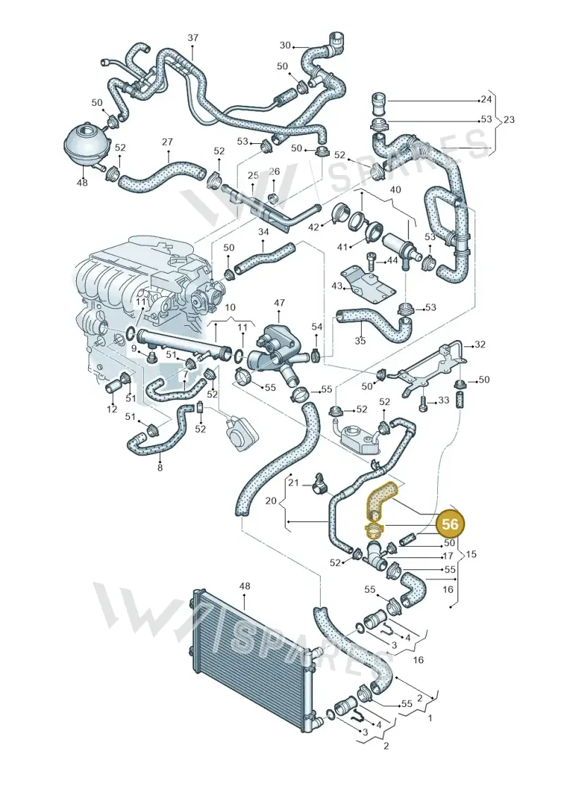N90655901 — Volkswagen GOLF/VAR./4MOT. A4     02 (2001-2002) diagram 194121570, position 56