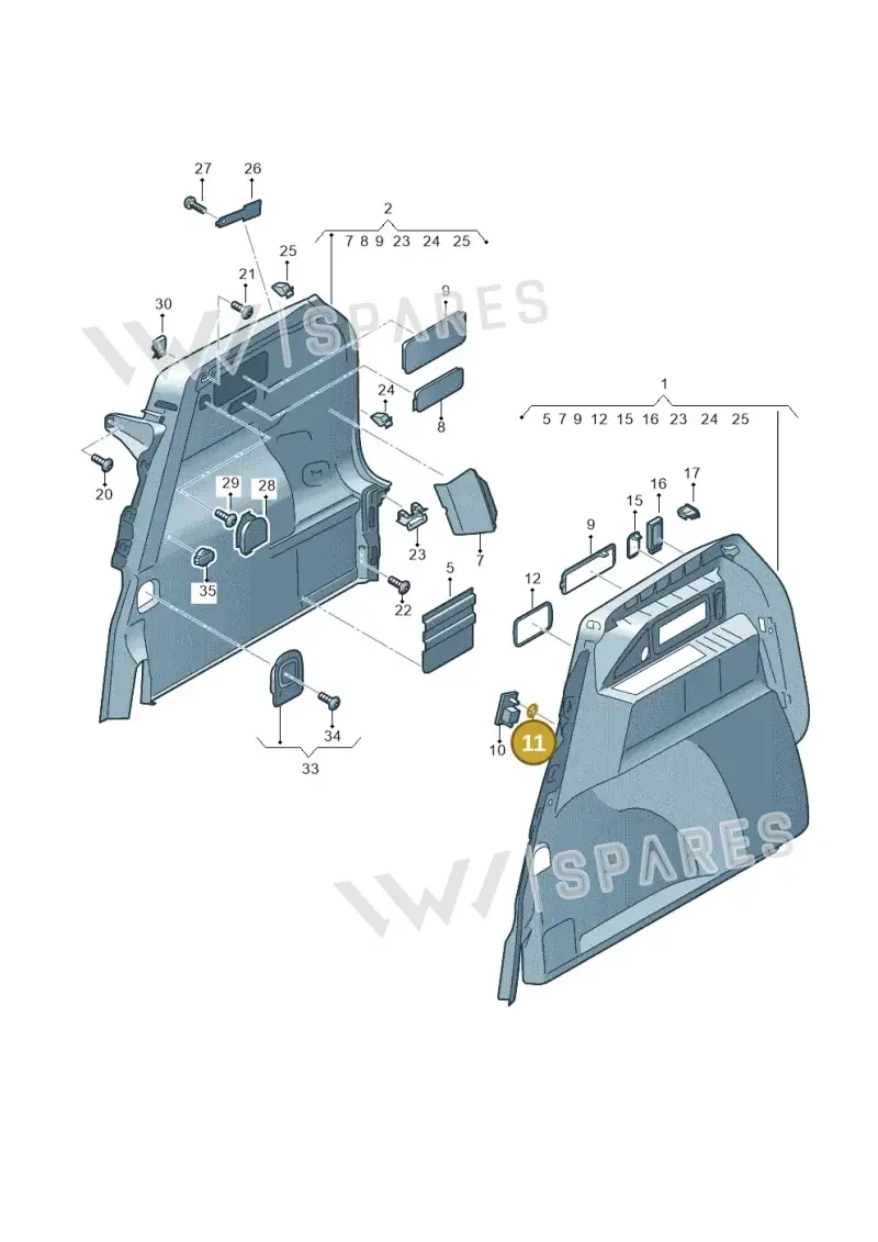 N90657502 — Volkswagen Tiguan 2.0 4Motion (2016-2024) diagram 884867800, position 11