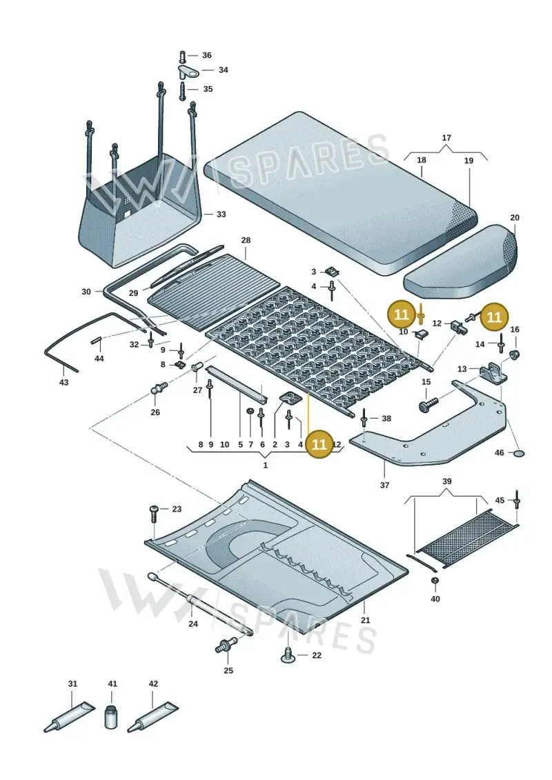 N90659001 — Volkswagen Multivan (2021-) diagram 7t0067060, position 11