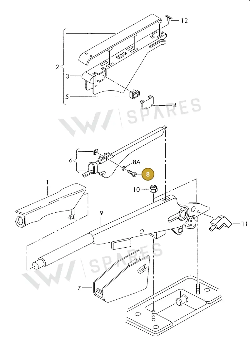 N90659901 — Audi A6L CHINA (1999-2005) diagram 260711500, position 8