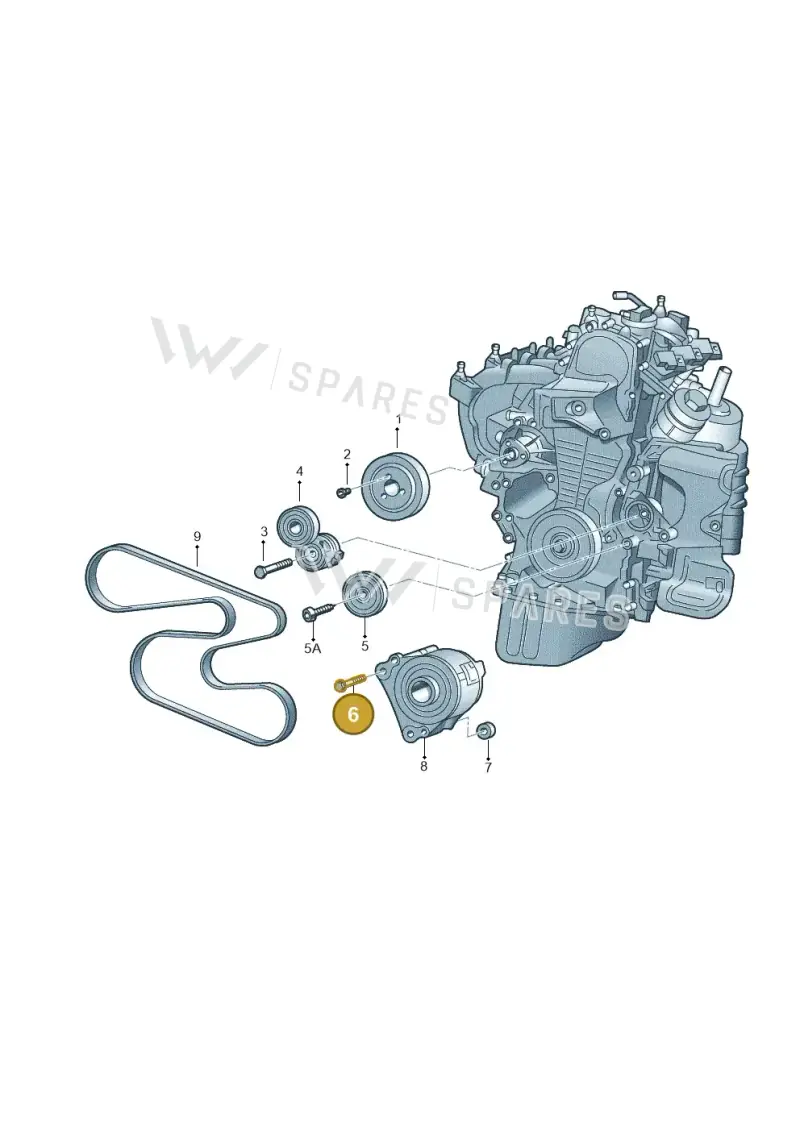 N90660202 — Volkswagen Touareg (2005-2006) diagram 253903150, position 6