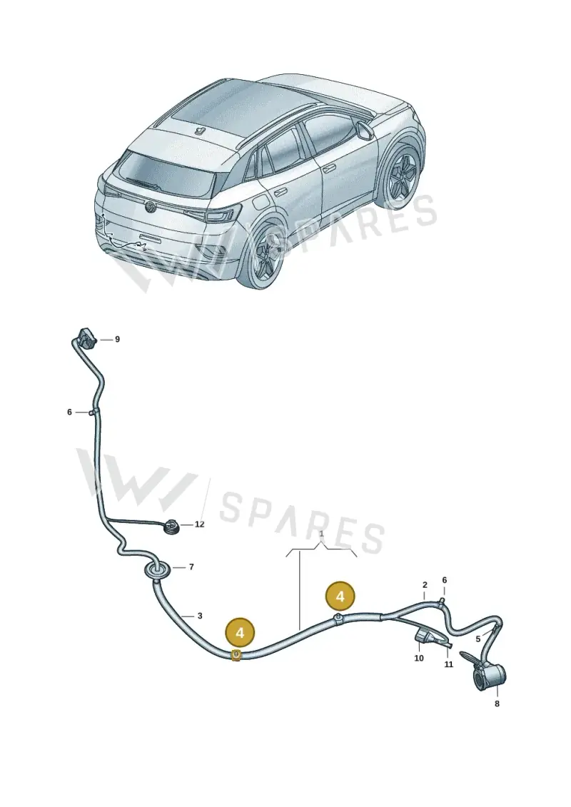 N90681601 — Volkswagen ID.4 (2020-2025) diagram 11a972087, position 4