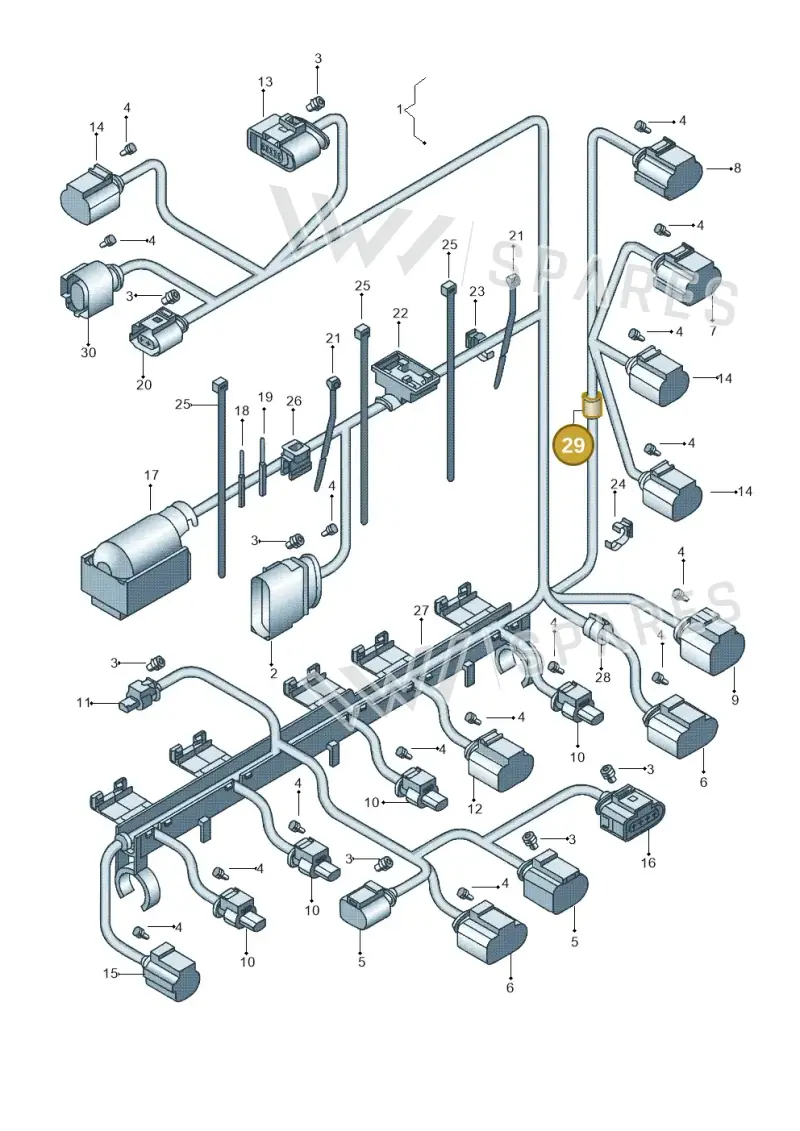 N90682101 — Volkswagen Jetta (2014-2017) diagram 692971170, position 29