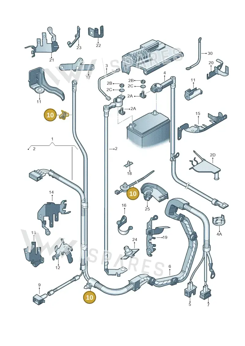 N90682201 — SEAT Ibiza (2012-) diagram 225971650, position 10