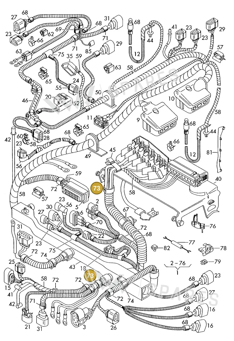 N90682701 — SEAT IBIZA                  06> (2005-) diagram 225971800, position 73