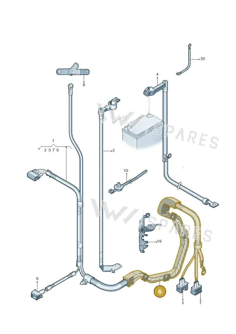 N90682701 — Skoda Fabia Jingrui (2008-2014) diagram 662971650, position 6