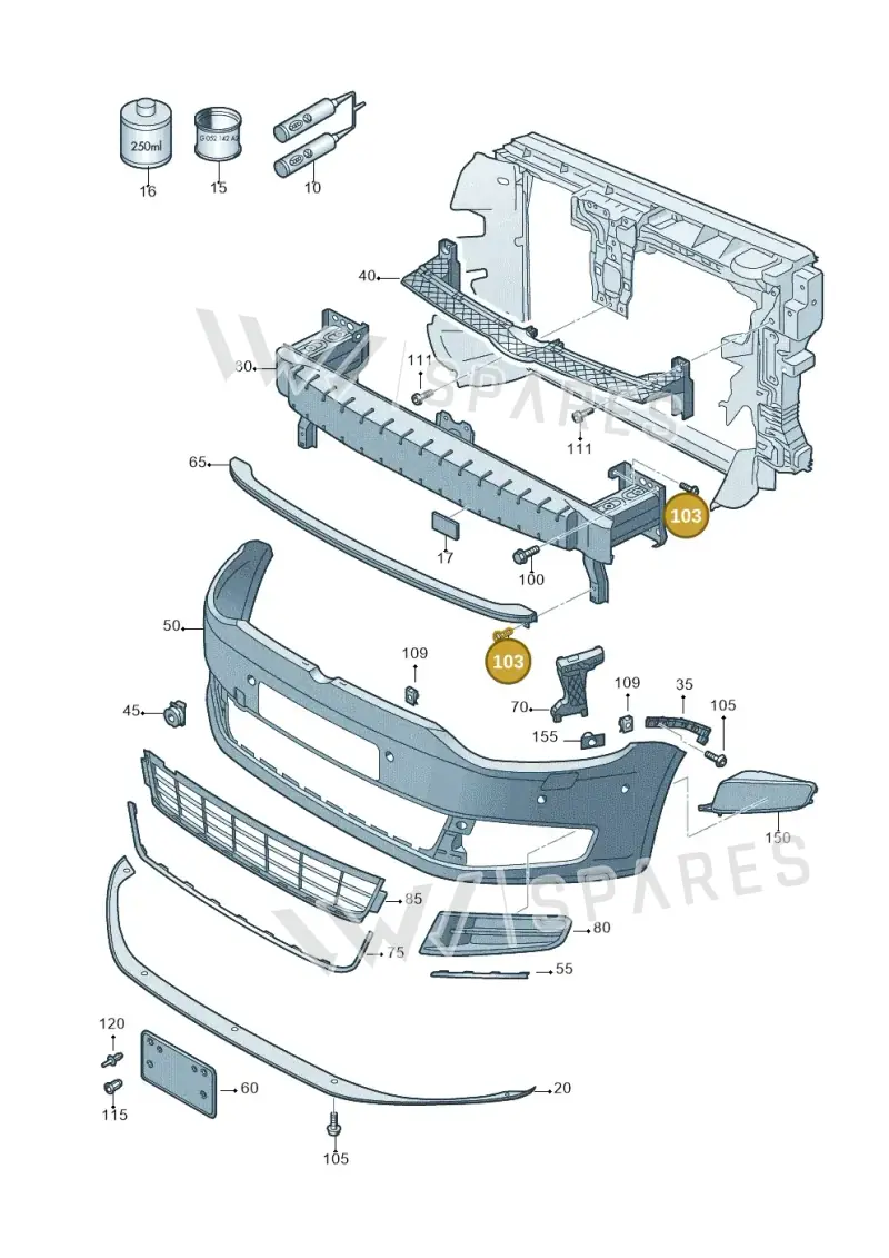N90683306 — Volkswagen Sharan BlueMotion (2015-2022) diagram 689807000, position 103