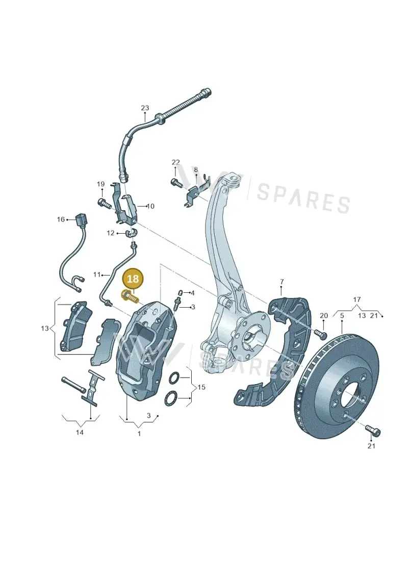 N90685403 — Volkswagen Touareg BlueMotion (2014-2018) diagram 693615400, position 18