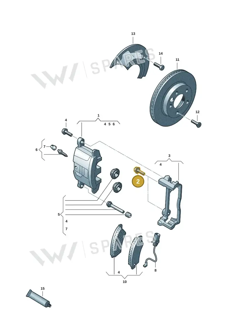 N90685403 — Volkswagen Transport. multivan (2019-2024) diagram 7fp615000, position 2