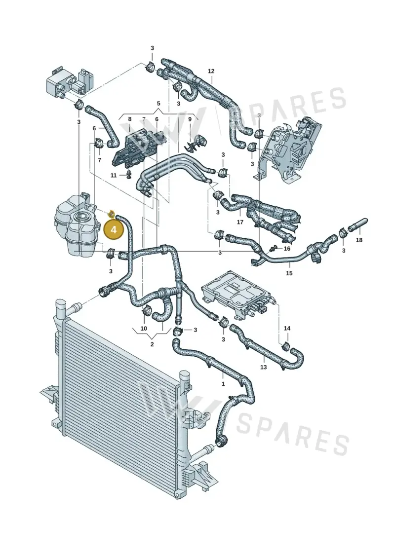 N90686701 — Volkswagen ID.7 Limousine Pro (2023-) diagram 10a121200, position 4