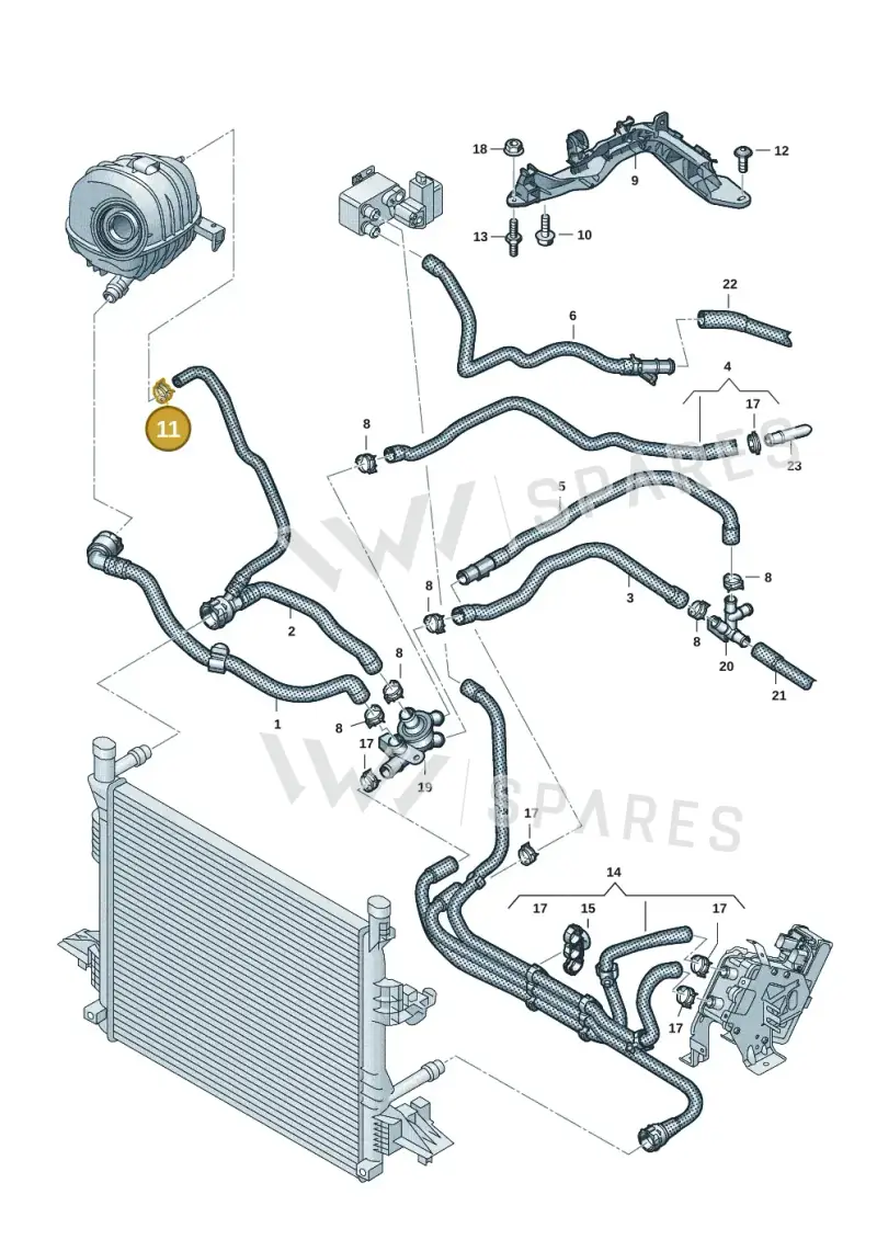 N90686701 — Volkswagen ID.Buzz (2022-) diagram 15a121100, position 11