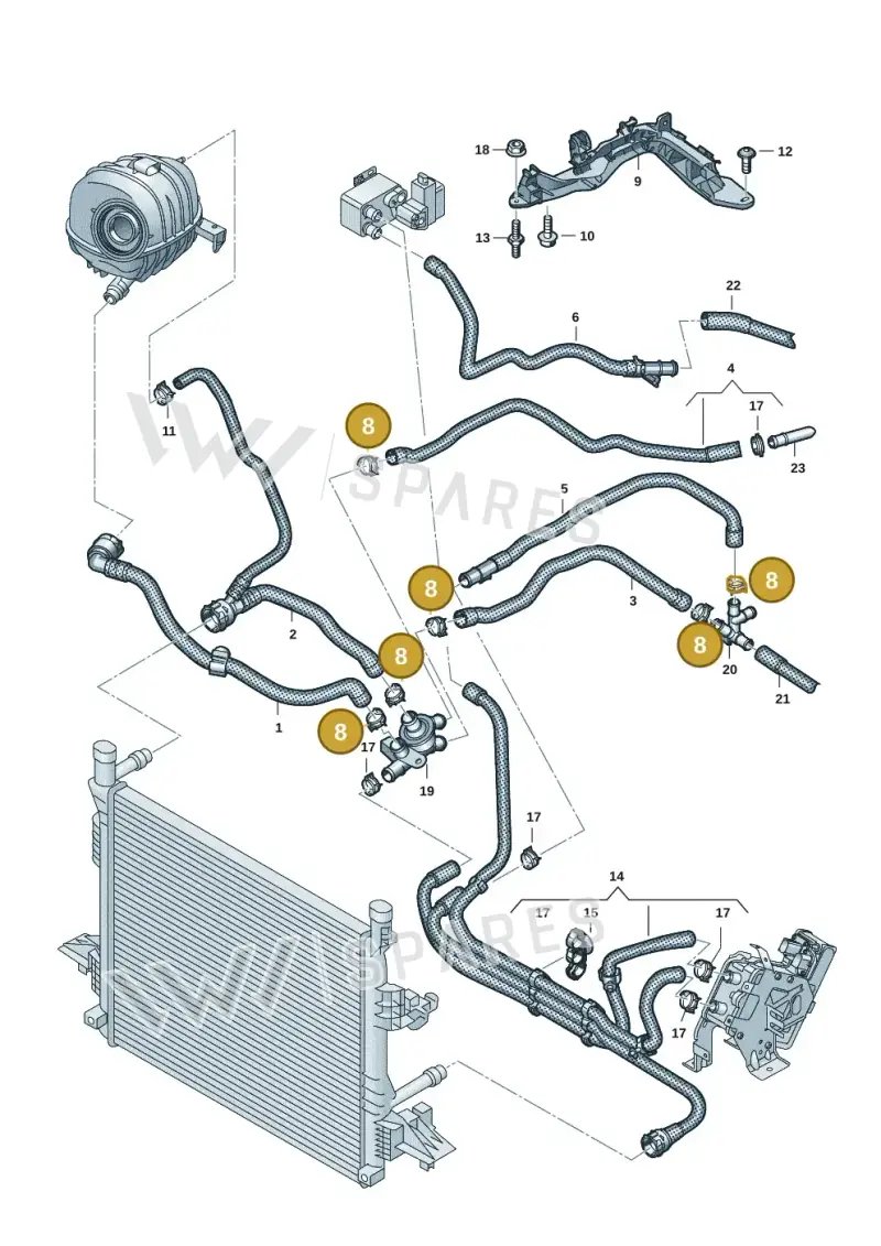 N90686901 — Volkswagen ID.Buzz (2022-) diagram 15a121100, position 8