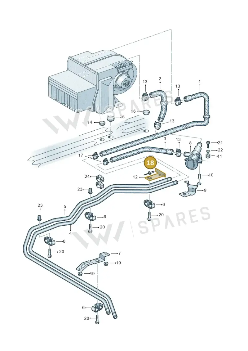 N90694802 — Volkswagen Single-cab transp. (2019-2024) diagram 411819750, position 18