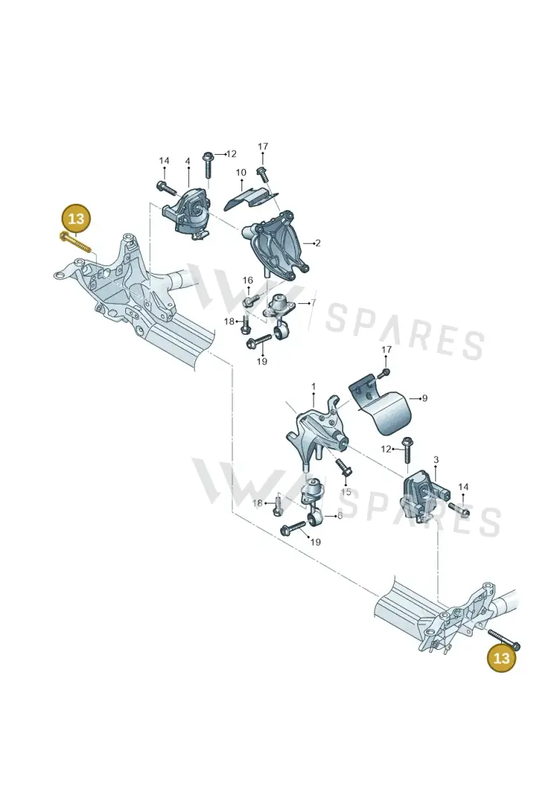 N90696702 — Volkswagen Touareg (2017-2023) diagram 439199700, position 13