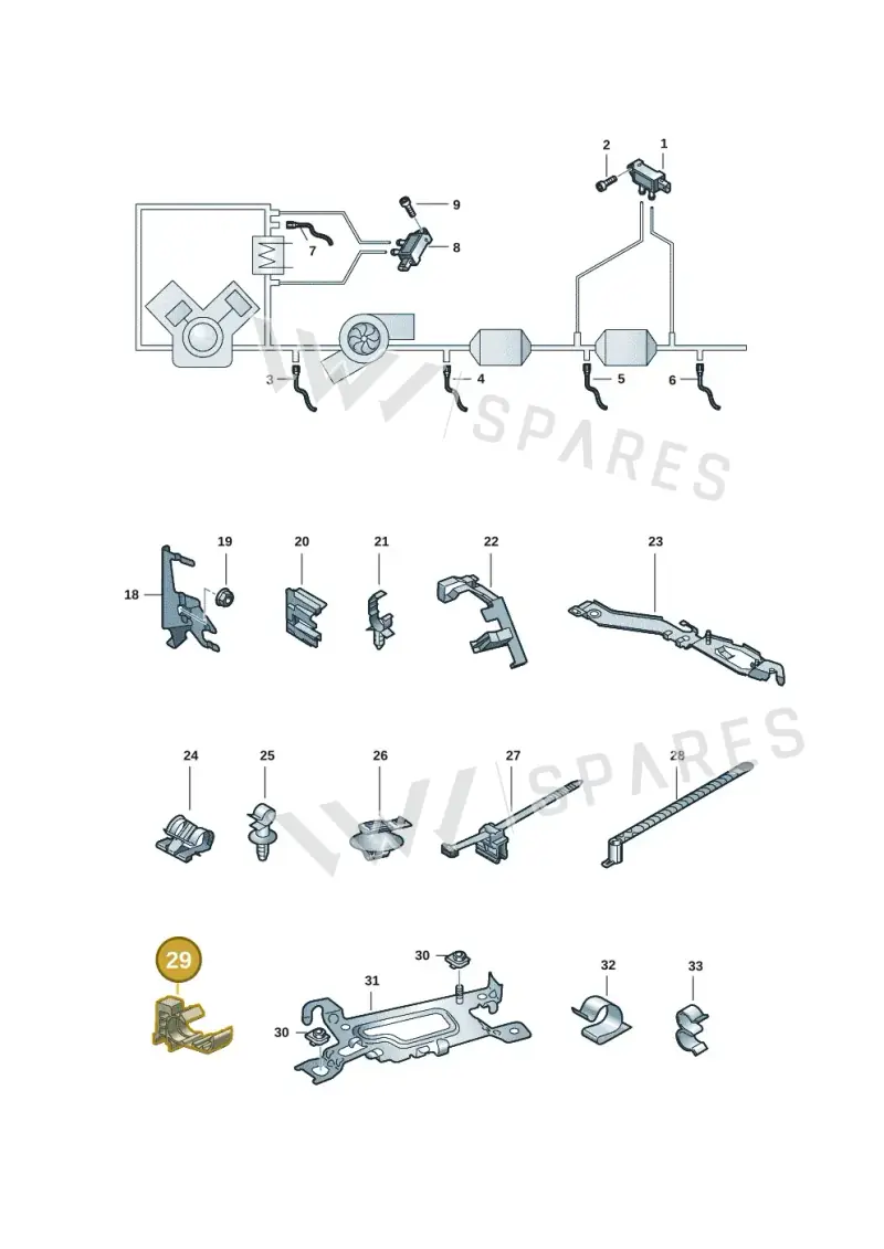 N90696801 — Audi A5 Sportback (2016-2025) diagram 897906008, position 29