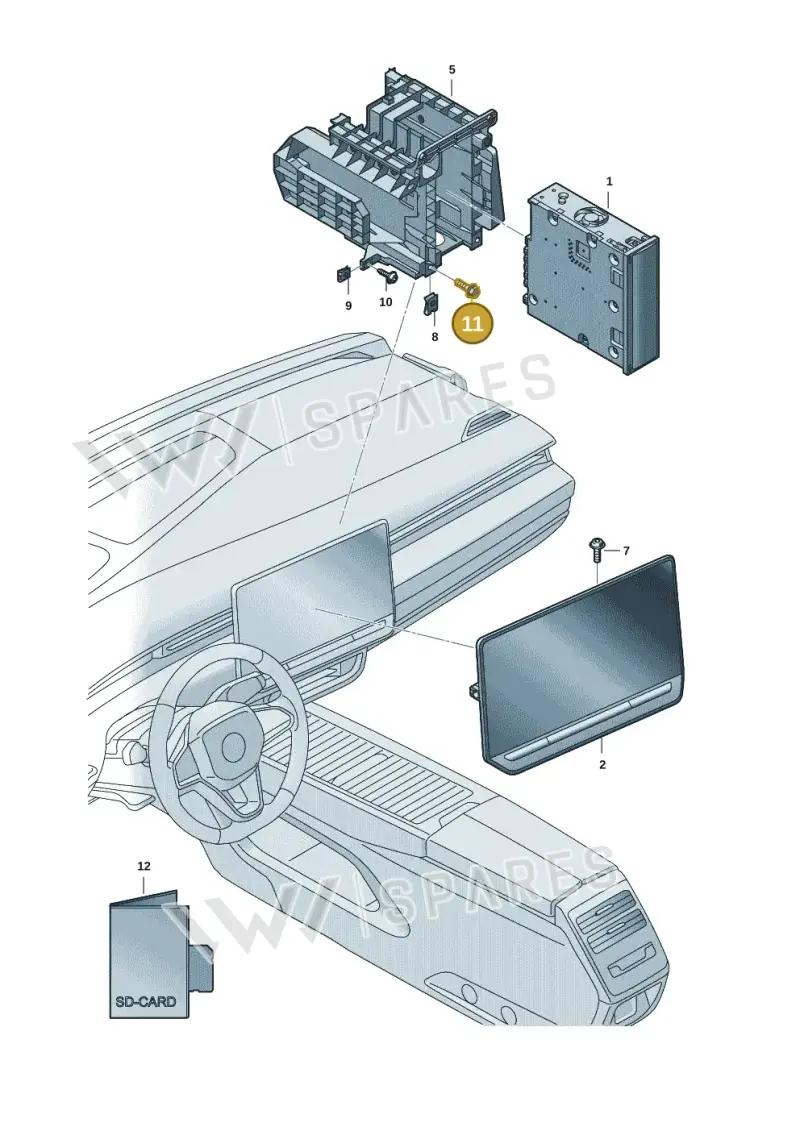 N90698606 — Volkswagen ID.7 Limousine Pro (2023-) diagram 14b035100, position 11