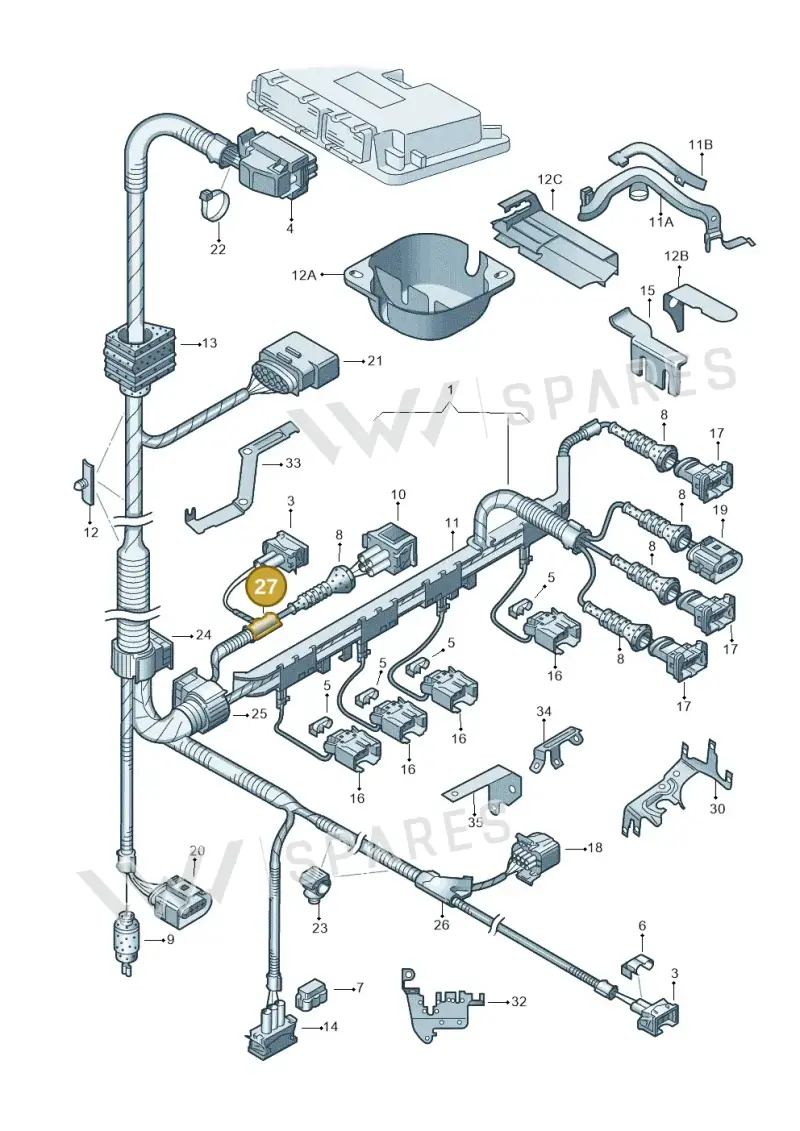 N90701801 — SEAT IBIZA                  06> (2005-) diagram 225971050, position 27