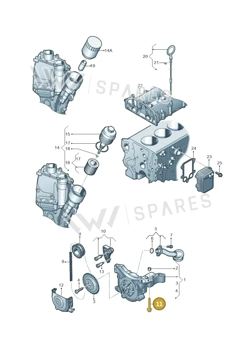 N90704001 — Volkswagen TOURAN (2003-2005) diagram 409115100, position 11