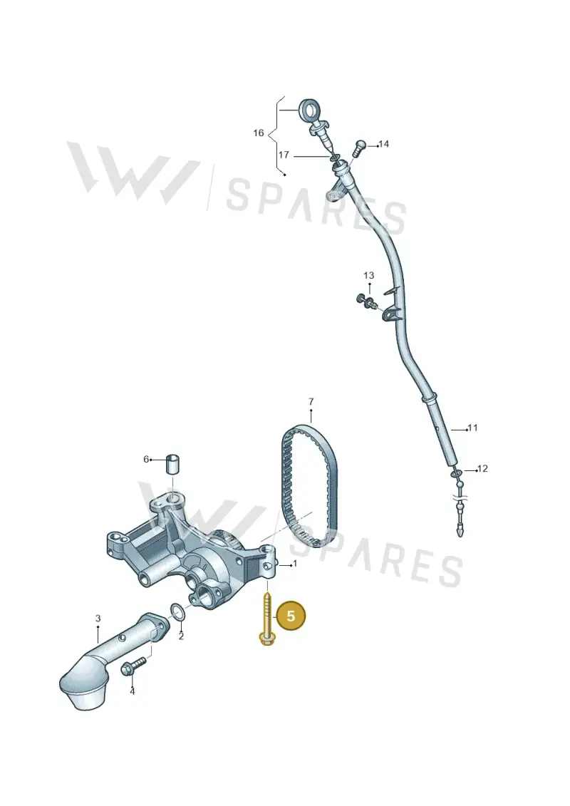 N90704006 — Volkswagen Caravelle (2015-2019) diagram 649115200, position 5