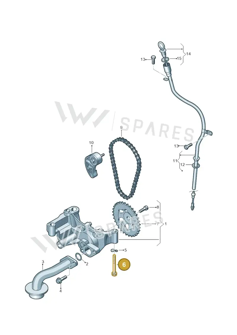 N90704007 — Volkswagen Transp. caravelle (2011-2015) diagram 410115300, position 6