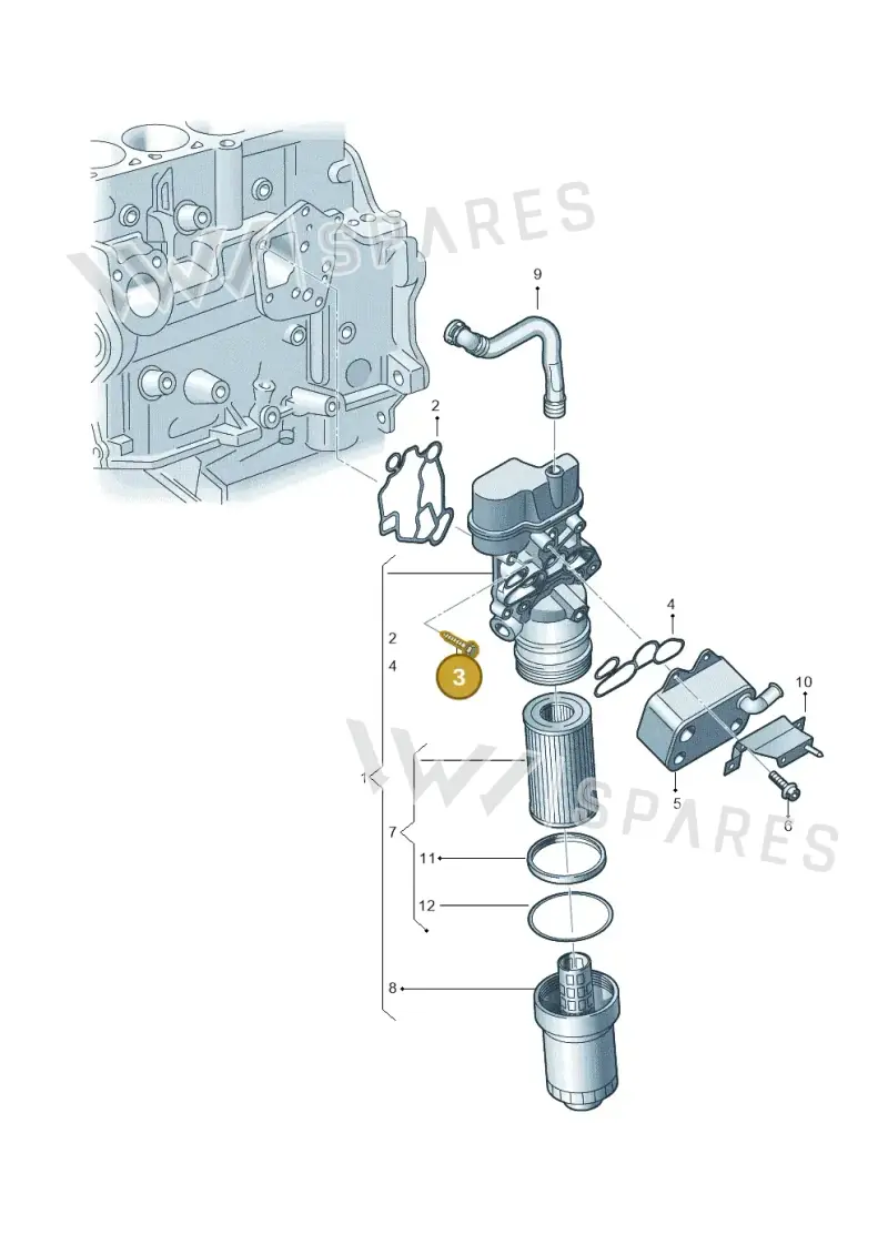 N90704007 — Volkswagen Polo (2012-2014) diagram 412115300, position 3