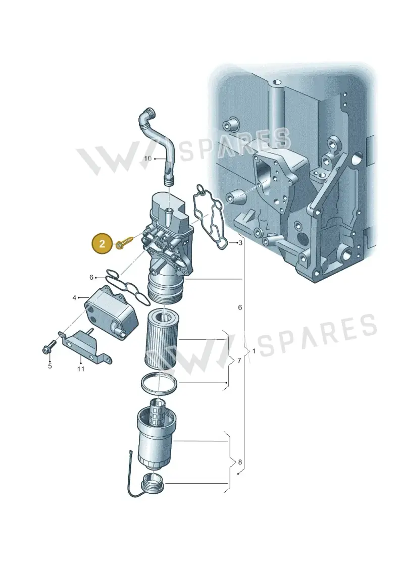 N90704007 — Volkswagen Scirocco 2.0 (2014-2017) diagram 420115600, position 2