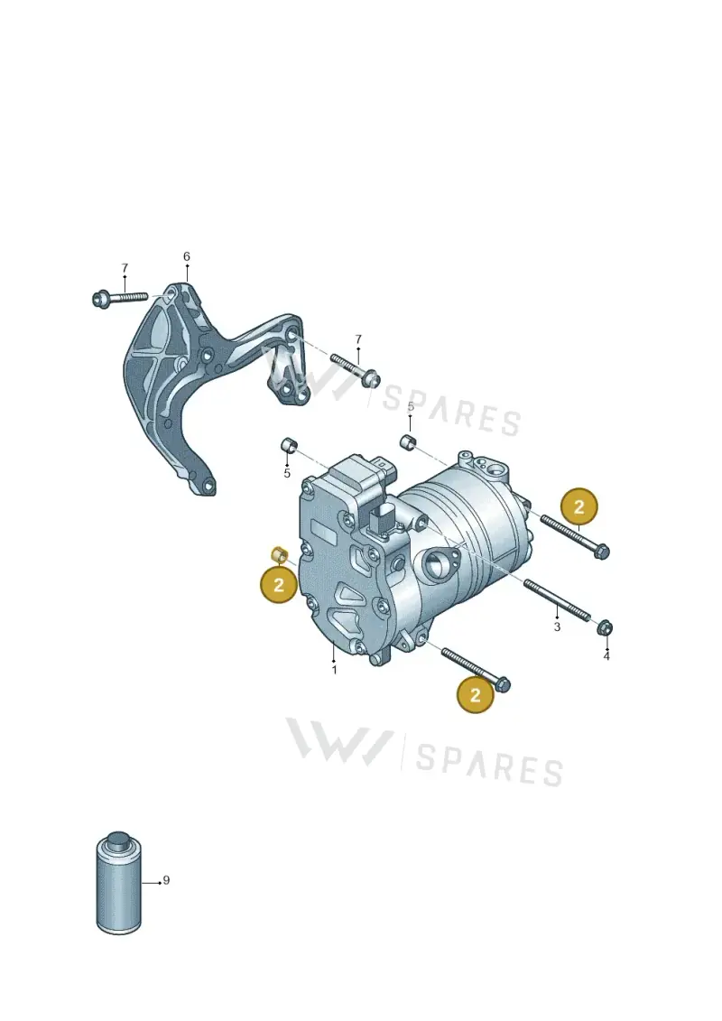 N90707502 — Volkswagen Touareg (2017-2023) diagram 439260150, position 2