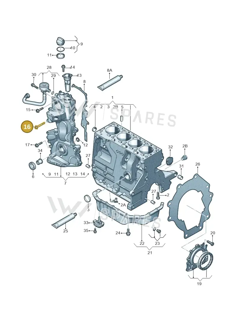 N90712401 — Volkswagen JETTA                  06> (2005-) diagram 474103050, position 16