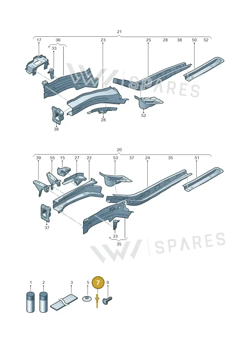N90716103 — Volkswagen Up! 1.0 BlueMotion (2016-2023) diagram 723803300, position 7