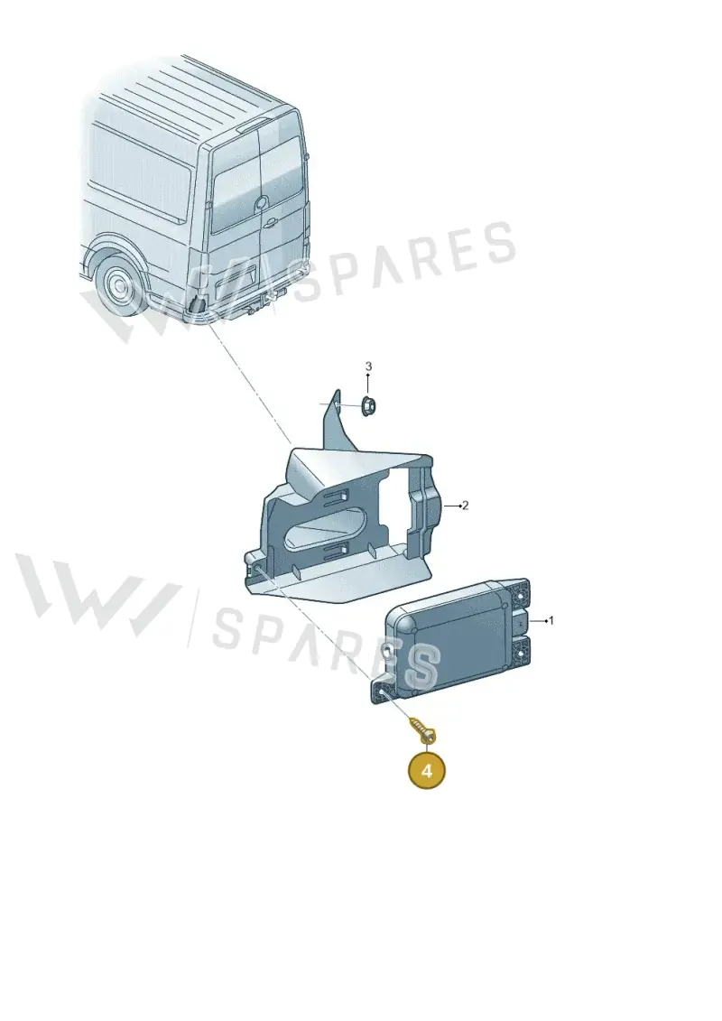 N90729003 — Volkswagen MAN TGE 55 (2016-2021) diagram 806907150, position 4