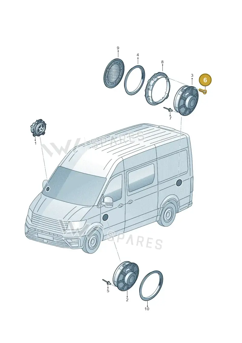 N90732102 — Volkswagen MAN TGE 55 (2016-2021) diagram 806035350, position 6