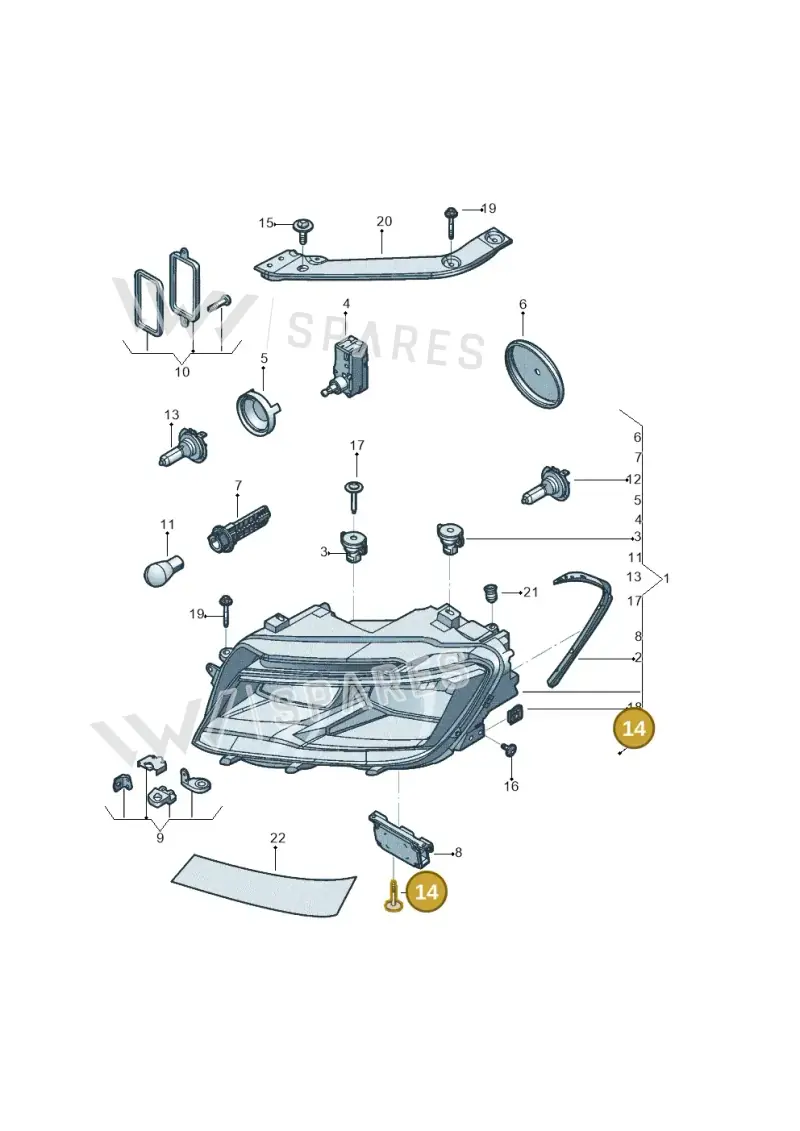 N90732102 — Volkswagen Tiguan 2.0 4Motion (2017-2024) diagram 833941000, position 14