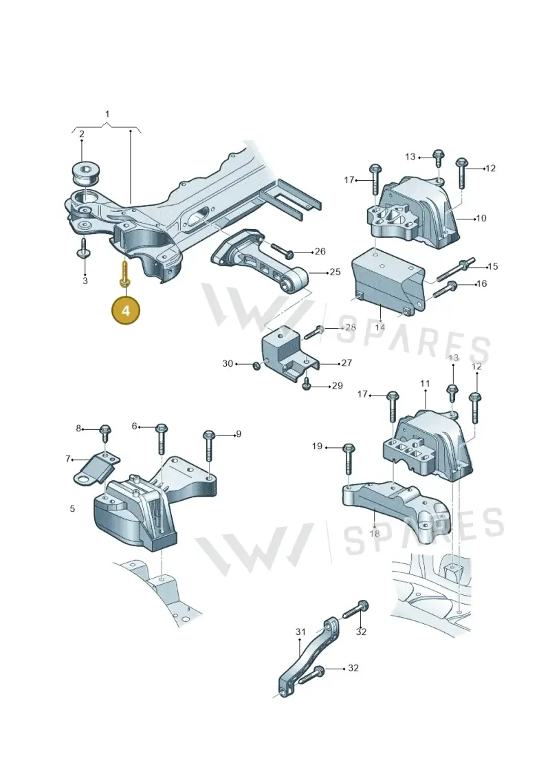 N90734902 — Volkswagen Lavida (2012-2021) diagram 744199200, position 4
