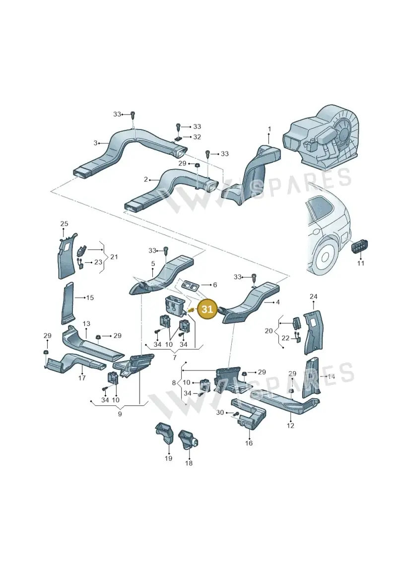 N90735701 — Volkswagen Touareg                08> (2007-) diagram 274820150, position 31