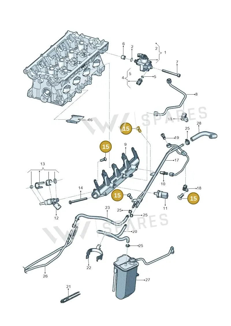 N90735802 — Volkswagen JETTA                  06> (2005-) diagram 462133600, position 15