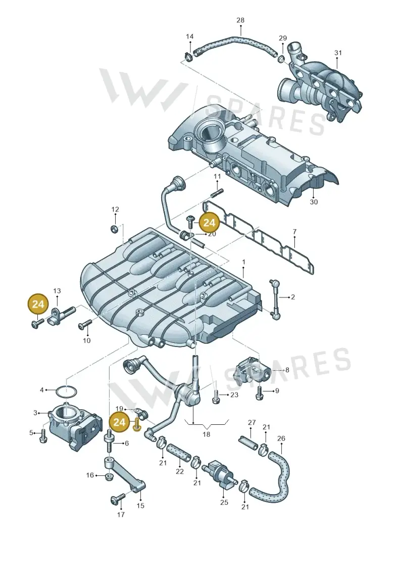 N90735802 — Volkswagen Scirocco 2.0 (2014-2017) diagram 420133350, position 24