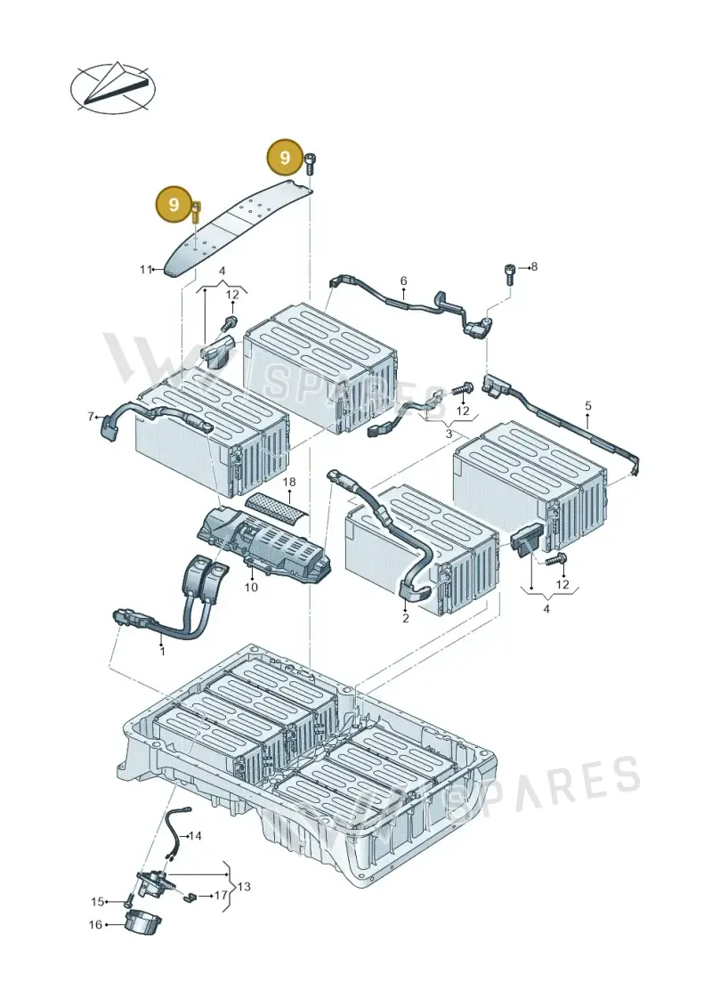 N90737804 — Volkswagen Multivan (2021-) diagram 793915750, position 9