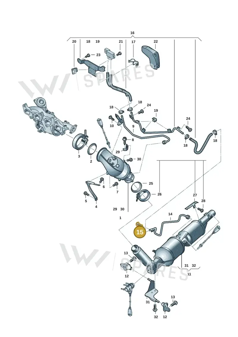 N90737804 — Volkswagen Transport. multivan (2019-2024) diagram 7em253070, position 15