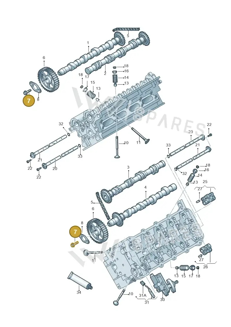 N90738202 — Volkswagen Phaeton 4motion (2010-2016) diagram 710109300, position 7