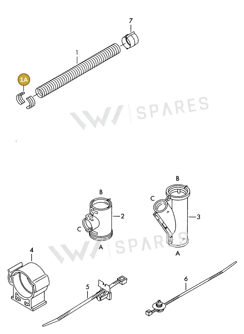 N90748401 — SEAT 1J0 platform diagram 198979000, position 1A