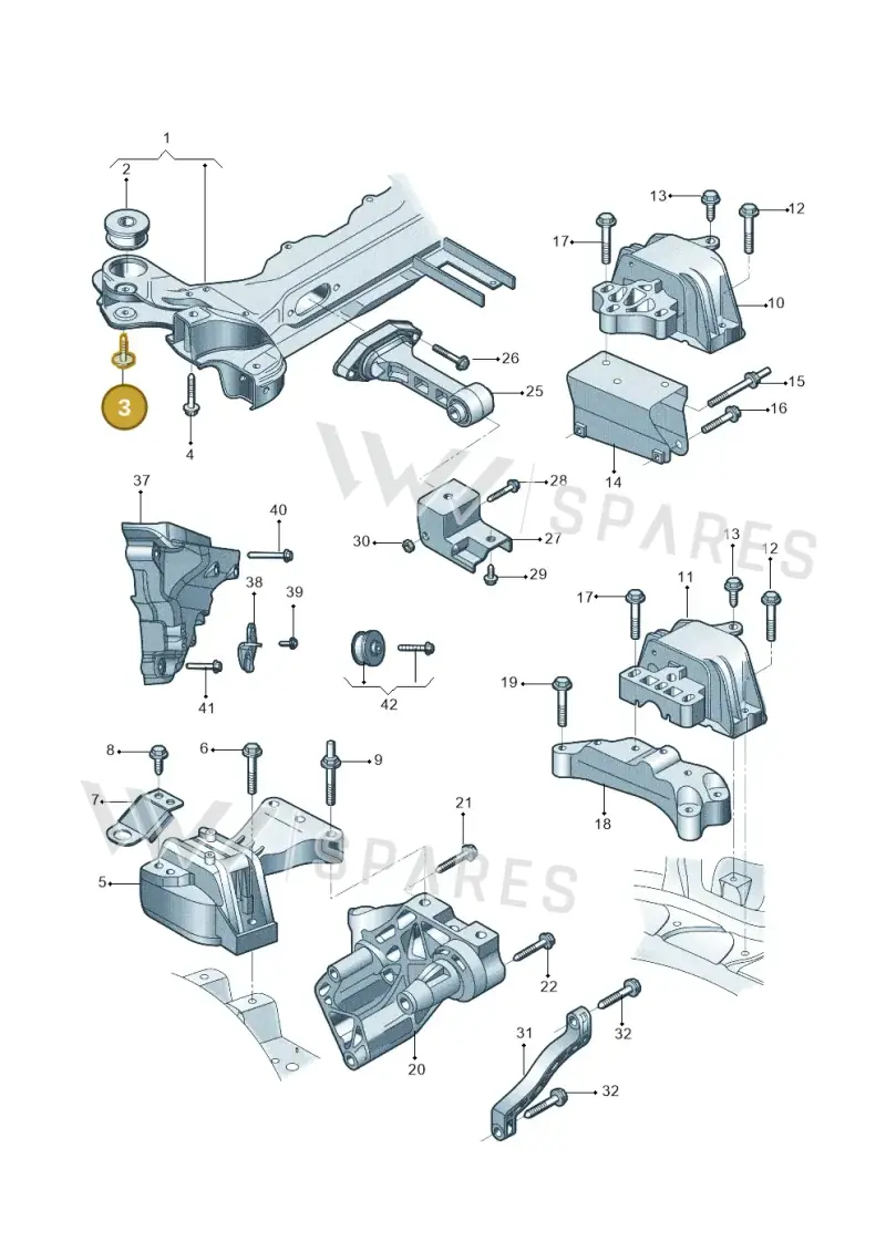 N90752802 — Volkswagen Lavida (2012-2021) diagram 744199250, position 3