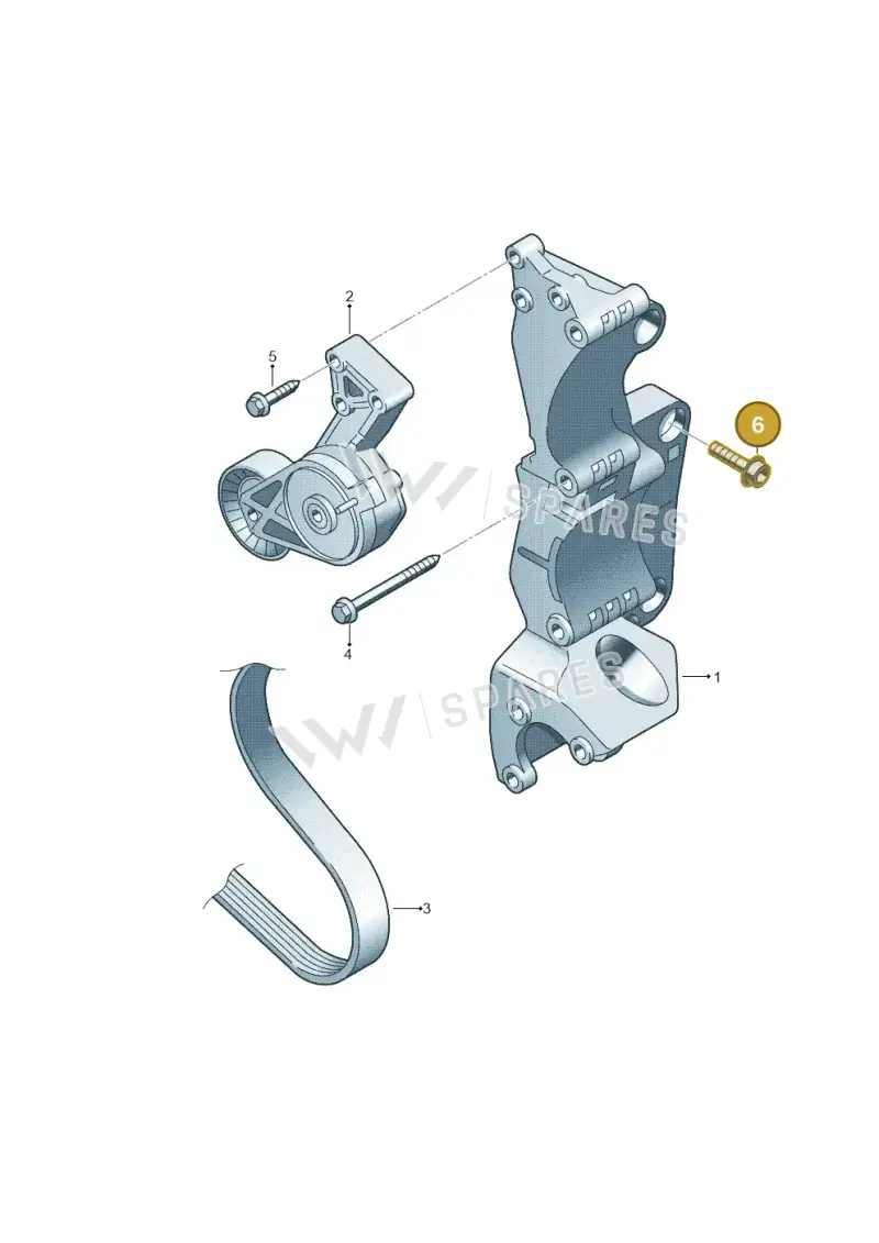 N90752903 — Volkswagen Sharan (2008-2010) diagram 194903200, position 6
